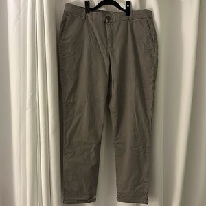 Khaki ankle skinny pants. Never worn